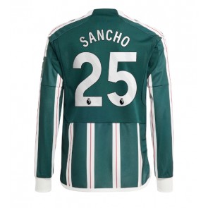 Manchester United Jadon Sancho #25 Replika Udebanetrøje 2023-24 Langærmet